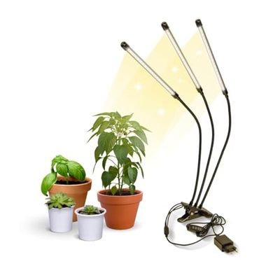 Mobiclinic®, Kweeklamp, Plantenlamp led, Growflex x3, 3 modi, 6000k, 10 helderheidsniveaus, Koppen, Groeilamp led full spectrum, Timer, 360° draaibaar, 60w, Flexibel, Kamerplanten, Usb