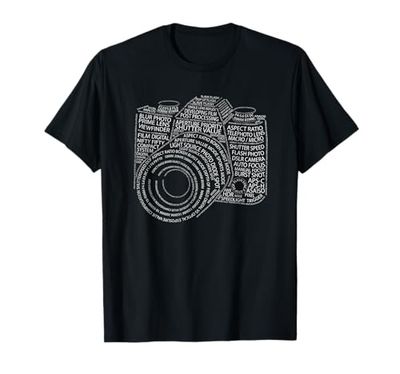 Regalo para fotógrafos. Diseño de cámara de fotos motivación Camiseta