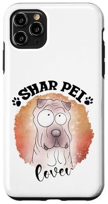 Shar Pei Dog Mom Shar Pei Dad Kawaii Dog Doodles Shar Pei Case for iPhone 11 Pro Max