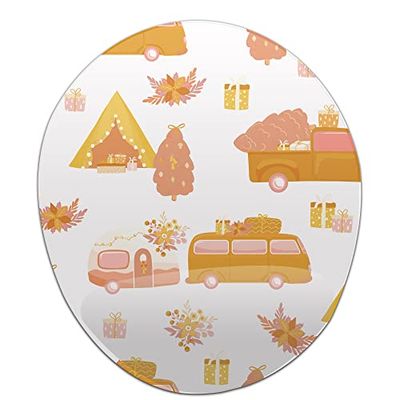 Bonamaison, Ergonomische muismat met polssteun, digitaal bedrukte muismat tegen schede problemen, antislip onderkant, voor kantoor en thuis, afmetingen: 20 x 23 cm