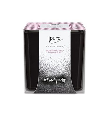 Ipuro Essentials Time for Party IFC1421 - Vela perfumada (125 ml), cor preta