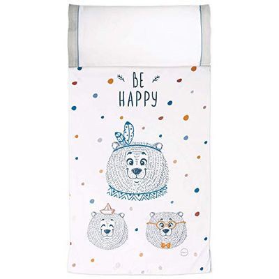 Capa nórdica Maxicuna (120 x 150 cm), BE HAPPY