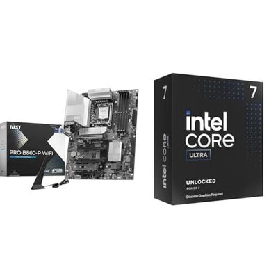 MSI Pro B860-P WiFi Carte mère + Intel® Core™ Ultra 7 265KF processeur pour PC de Bureau 20 cœurs