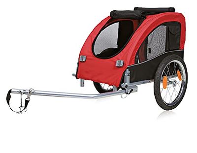 TRIXIE Pet Bike Trailer, Dog Bicycle Trailer, Foldable, Easy to Assemble