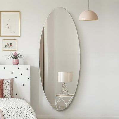 The Ovale - Frameless Oval Wall Mirror 71" X 28" (180x70CM)