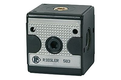 RIEGLER 100609-T 33 verdeler »multifix«, brede uitvoering, BG 3, G 1/2, 4 uitgangen, 1 stuk