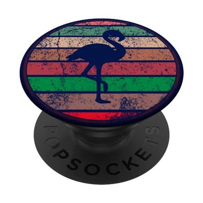 Flamenco de puesta de sol vintage PopSockets PopGrip Adhesivo