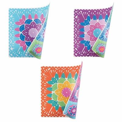VDE Villa d'Este Home Tivoli 1996 Set of 6 Square Placemats, 37 x 37 cm, Polypropylene Plastic, Double-Sided Crochet