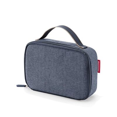 Reisenthel OY4113 THERMOCASE HERRINGBONE DARK BLUE Sportväska Dam HERRINGBONE DARK BLÅ One Size, Mörkblå fiskbensmönster, Taglia Unica, Sporter