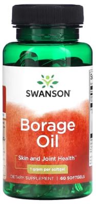 Swanson - Borage Oil, 1000mg | Skin and Joint Health - 60 Softgels