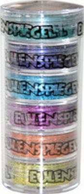 Eulenspiegel 999110 - Paillettes polyester édition fête, 6 x 6 g, paillettes à disperser, carnaval, Halloween, fête à thème, Jaune