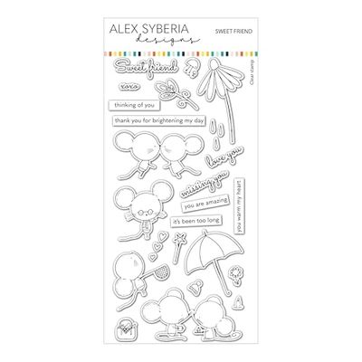Alex Syberia Designs - Juego de sellos Sweet Friend