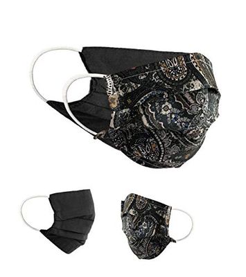 Community Masks 2-pack set unisex makeshift mask reversible mouth protection mask mouth and nose protection reversible mask with print cotton BCI washable