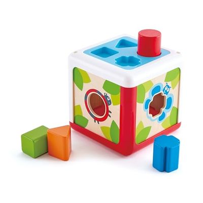 Hape Caja de Formas | Clasificador de Formas y Colores | Juguete Educativo para Niños | A Partir de 12 Meses