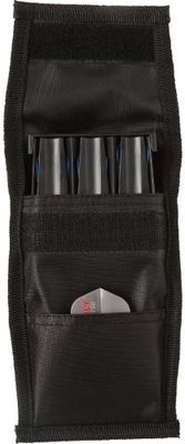 Casemaster Étui de fléchettes Simple Noir avec Insert en Plastique Solide et revêtement en Nylon Souple, Peut contenir 3 fléchettes à Pointe en Acier et à Pointe Souple, Coque Rigide pour Garder Les