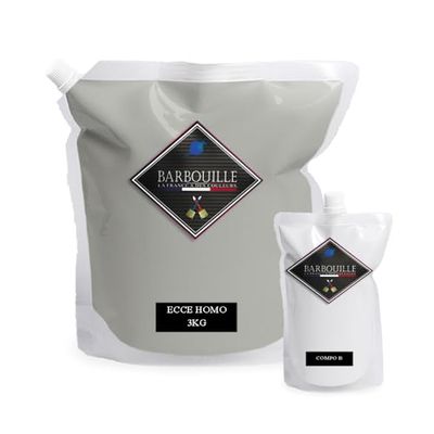 BARBOUILLE - Bar-Résine Ecce Homo - Résine Epoxy Bi-Composants - Effet Mat - Peinture Mur, Plafond, Boiserie, Carrelage & Métal - Lessivable - COV A+ - Fabriquée En France - 2,5 L