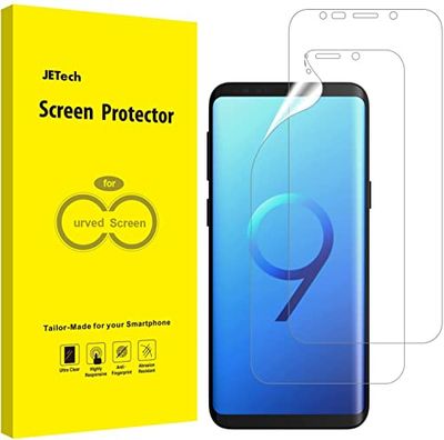 JETech Schermbeschermer Compatibel met Samsung Galaxy S9 (Niet Geschikt S9+), HD Duidelijkheid Flexible TPU Screen Protector, 2-Stuks