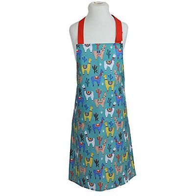 Dexam - No Probllama Childrens PVC Apron, Wipe Clean, Adjustable Strap, 65cm x 45cm