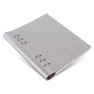Clipbookook saffiano metallic A5 Silver