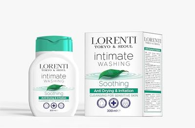LORENTI TOKYO & SEOUL Intimate Washing Soothing, 300 ml, lozione per lavaggio intimo, gel detergente delicato per la cura intima e gli odori indesiderati, protegge da disidratazione e irritazione
