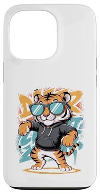 Tigre Dabbing Con Occhiali Da Sole Custodia per iPhone 13 Pro