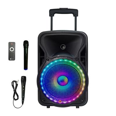 N-GEAR - Sono Karaoke luidspreker MP3 Mobile Trolley, Flash 1205, zwart
