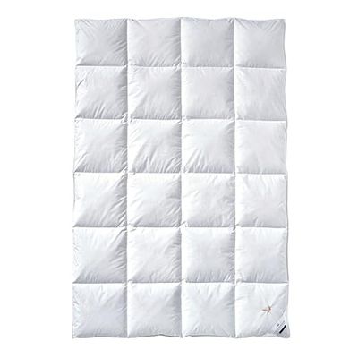 Billerbeck Donsdeken, E04 Gold-Edition, Kassette II Warm, Winterdeken 135 x 200 cm, Wit