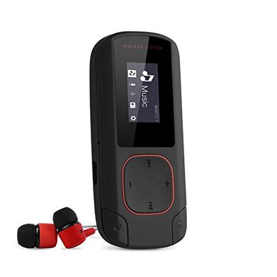 Energy Sistem MP3 Clip Bluetooth (Bluetooth, 8 GB, klämma, FM-radio och microSD) – korallröd