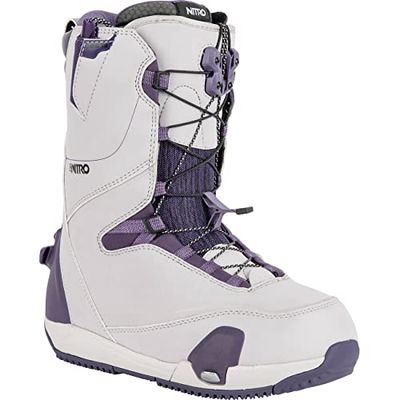 Nitro Dames Snowboards CAVE TLS '23 Step On All Mountain Freestyle Freeride snelsluitsysteem Boot Snowboardboot, Lilac-Purple, MP 24,5 // EU 38 // US 7