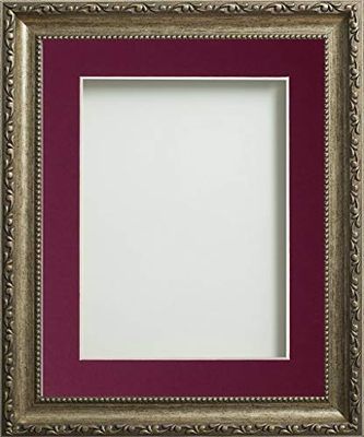 Frame Company Brompton Bronze 16x12 inch Frame With Plum Mount for Image 14x10 inch *Choice of sizes* Fitted with Real Glass