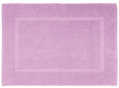 Wenko Tappeto di Bagno Paradise cotone, Cotone, Lilas, 50 x 70 x 1 cm