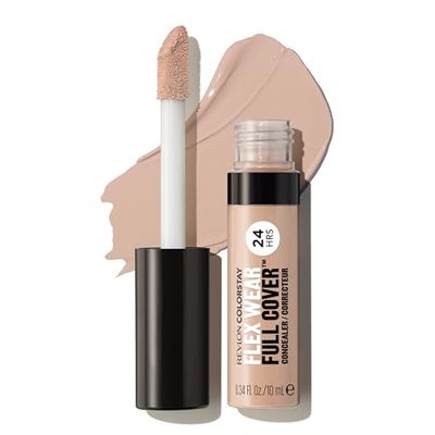 REVLON ColorStay Flex Wear Full Cover Correttore 100% copertura a lunga durata con acido ialuronico e vitamina E tono Bisque, 10 ml