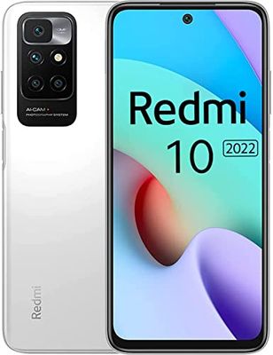 Xiaomi Redmi 10 (2022) Smartphone 64 GB, 4 GB RAM, Dual Sim, Pebble White