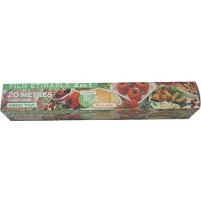 Schweitzer Pellicola Estensibile 2 in 1, 20 mx0,29 030 f202426, incolore, Taglia Unica