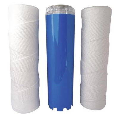 AQUAWATER - 105013 - Kit Excellence - Lote 3 cartuchos 2 de filtro enrolados de 20 mícras e corrosão