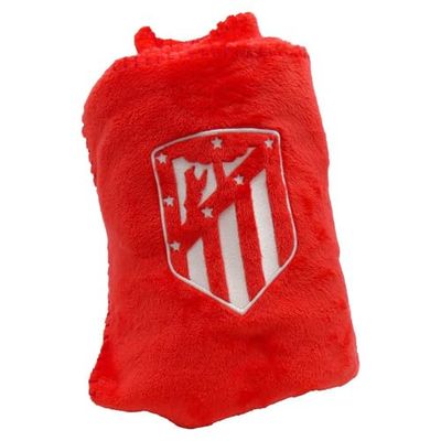 Atlético de Madrid- Babyfilt, babytillbehör, vaggvisa, röd färg, officiell produkt (CyP-märken)