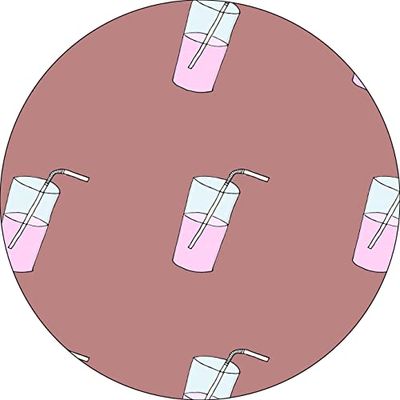 Bonateks, Ronde digitaal bedrukte muismat, antislip onderkant, voor kantoor en thuis, diameter: 22 cm