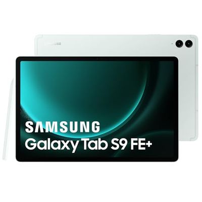 Samsung Galaxy Tab S9 FE+ tablet, 12,4" Wifi 256GB, S Pen w zestawie, Bateria o długiej żywotności, certyfikat IP 68, zieleń wodna, wersja FR
