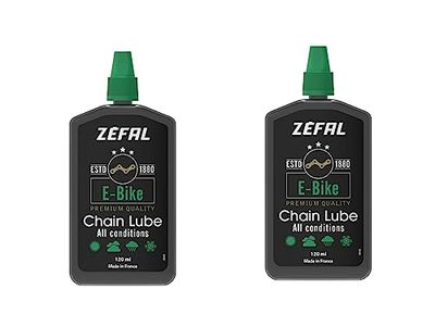 Zefal E-Bike Chain Lube Pack - set med två flaskor smörjmedel elcykelkedja - cykelfett - 120 ml varje flaska
