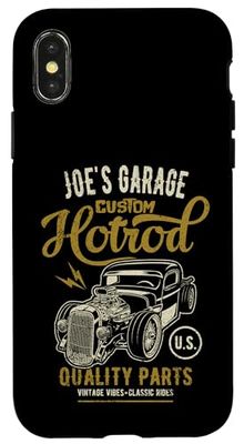 Joe's Hotrod Garage Classic Car Joe Design Case for iPhone X/XS