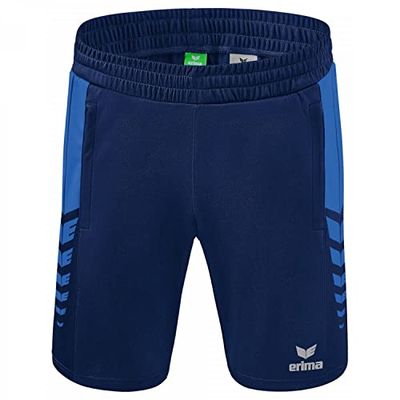 Erima Six Wings Worker Pantaloncini, Uomo, Blu (New Navy/New Royal), XL