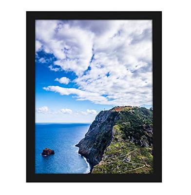 MENNTHUI Cadre photo noir de 24,1 x 33 cm, montage mural horizontal ou vertical, décoration pour photos, peintures, affiches, œuvres d'art