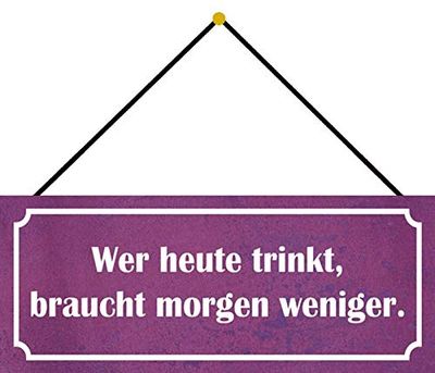 Schatzmix Tin-Plate Sign, Sheet metal, Multicoloured, 27x10 cm