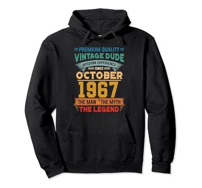 Legend Since October 1967 57th Birthday Gifts 57 Years Old Sudadera con Capucha