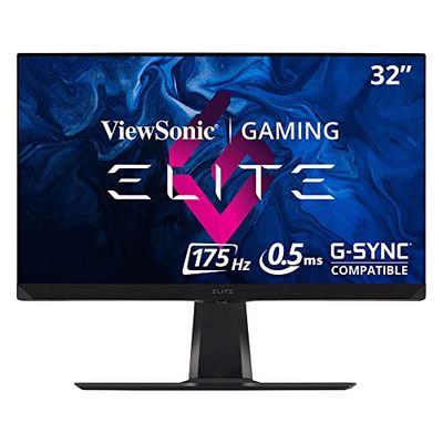 ViewSonic XG320Q Moniteur Gaming Quantum Dot IPS 32'' QHD, 0,5ms, 175Hz, G-Sync Compatible, DisplayHDR 600 Haut-parleurs, Noir