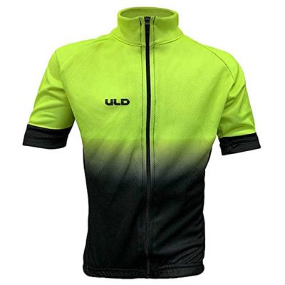 Uld Maglia Corto Bambino Ragazzo, Giallo/Nero (Multicolore), 12