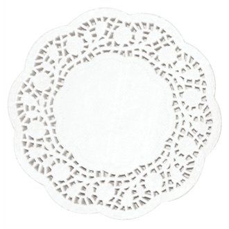 Stalwart CE991 Fiesta Paper, Doily Round, 6.5"