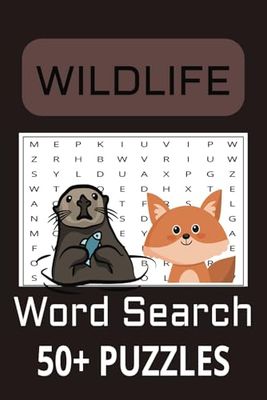 Wildlife Word Search Puzzle Book: Word Searches with Easy to Read Print about Wildlife, Animals, and More | 6x9 Inches 110 Pages | 50+ puzzles | Gifts for friends, family, children
