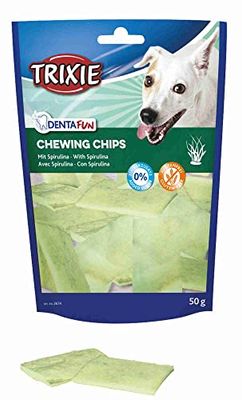 Trixie Denta Fun Chips da Masticare con alghe Spirulina, 100 g