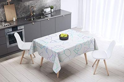 Bonamaison Kitchen Decoration, Tablecloth, Random Pattern, 140 x 140 Cm - Designed and Manufactured in Turkey